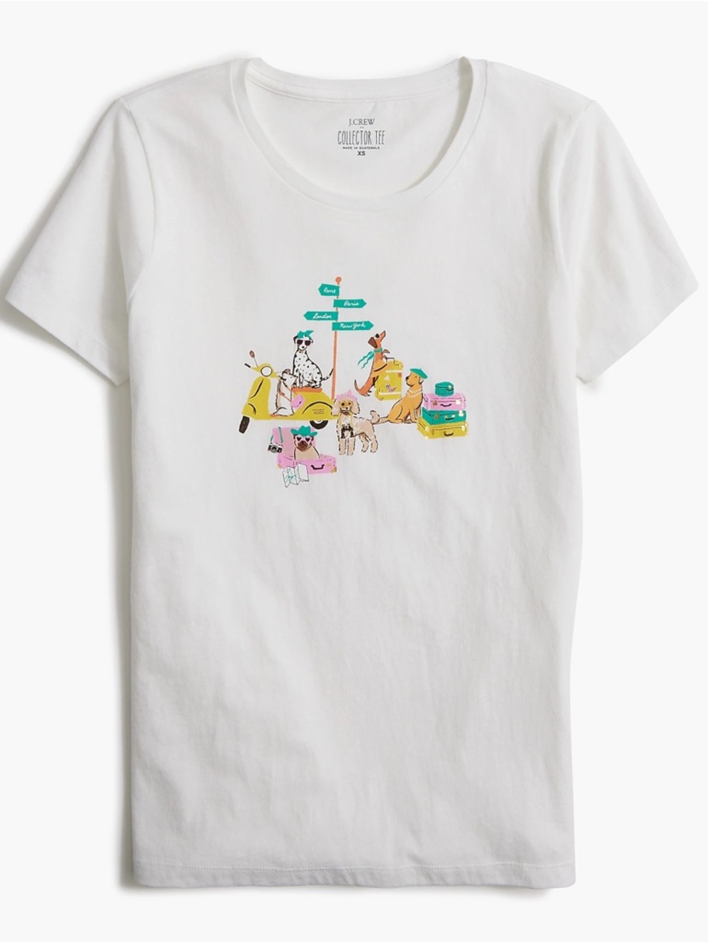 J. Crew Travel Dogs collectors tee sz L